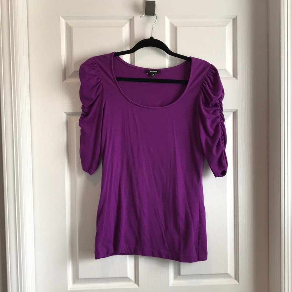 Express purple size M ladies shirt